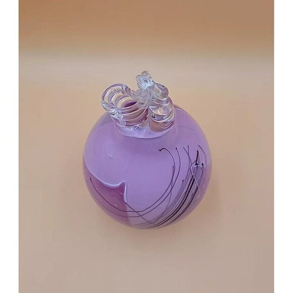 VCL Hand Blown Art Glass Pitcher Artist Signed Numbered 8006 Pink Swirl 12" 1968 - Picture 6 of 15